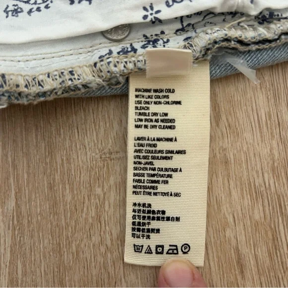 We The Free People Wild Child Skinny Stretch Jeans Havana Blue Size 29 - Picture 8 of 9